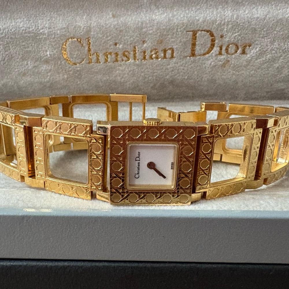 Christian Dior La Parisienne Early 90s Gold Tone Watch